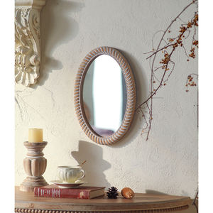 Specchio da Parete Rustico Vintage con Cornice, Nuovo Design <span class=keywords><strong>2026</strong></span>, Decorazione per la Casa in Stile Fattoria Retrò - Product Image 3