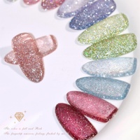 Kit de fournitures pour ongles Danny Coll, gel flash réfléchissant, disco, vente en gros, ensemble de vernis gel pailleté diamant broyé