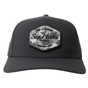 Casquette de golf OEM personnalisée en maille perforée avec logo, 5 panneaux, visière légèrement incurvée, snapback, patch en caoutchouc imperméable - Product Image 2