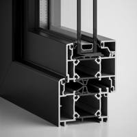 Ventana Corredera de Aluminio para Balcón con Aislamiento Térmico, Vidrio Hueco y Mosquitera Exterior