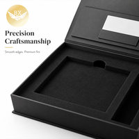 Boîte cadeau magnétique vide de luxe recyclable, logo imprimé sur mesure, emballage rigide magnétique en papier avec insert en mousse EVA