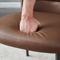 Chaises de café françaises modernes, meilleur mobilier, chaise de salle à manger en cuir, chaises de salle à manger en cuir pour cuisine et restaurant