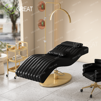 Offres Spéciales moderne luxe blanc et rose frontières Salon de beauté Table de Massage cosmétique visage Spa lit inclinable cils cils lit