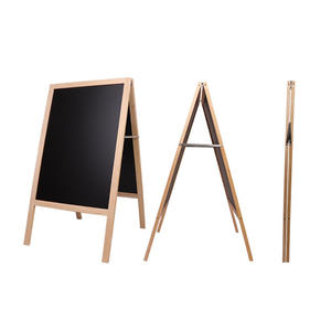 Support de tableau noir pliable en bois pour café, trottoir, restaurant, grand tableau noir - Product Image 2