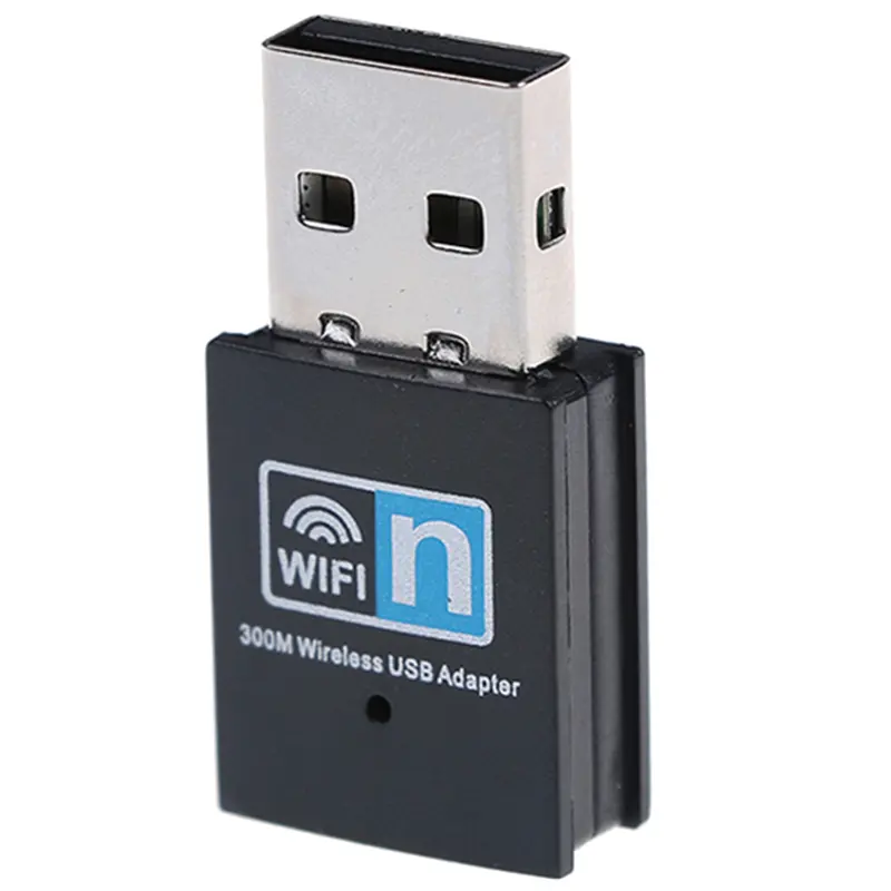 300Mbps 2.4G Hz Nirkabel Adaptor Dongle Usb Wifi Adaptor USB 2.0/1.1 Jaringan Mini untuk PC TV Box