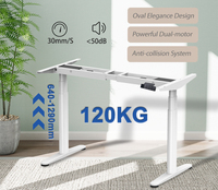 2CF3 Cadre de bureau moderne ergonomique réglable électrique Mobilier de bureau commercial Table élévatrice pour s'asseoir