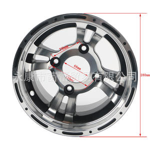 Alloy Steel <b>Go</b>-<b>Kart</b> <b>Wheels</b> 10x5.5 Front <b>Wheel</b> and 10x8 Rear <b>Wheel</b> Perfect Fit for ATV/<b>Go</b>-<b>Kart</b> Parts - Product Image 2