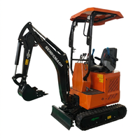 Mini-excavatrice compacte de 2 tonnes - Excavatrice sur chenilles pour travaux de terrassement avec une profondeur de 2110 mm pour les travaux d'assainissement et de drainage - Excavatrices hydrauliques