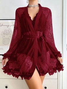 Pyjama respirant pour femmes SFY4103, pyjama sexy en dentelle, lingerie de luxe, ensemble de soutien-gorge en dentelle - Product Image 2