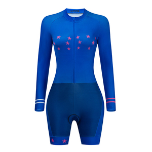 Pro Team Jersey New women's Triathlon Cycling Jersey body uniforme da <span class=keywords><strong>ciclismo</strong></span> professionale tuta intera a maniche lunghe - Product Image 5