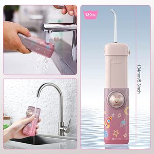 Irrigador Bucal para Niños, Irrigador <span class=keywords><strong>Dental</strong></span> Inalámbrico para Niños y Aparatos Ortodóncicos, Irrigador <span class=keywords><strong>Dental</strong></span> de Agua para la Limpieza de los Dientes de los Niños - Product Image 6