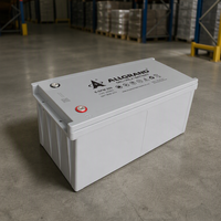 Baterai Gel Deep Cycle 12 Volt 200AH, Baterai Asam Timbal Tertutup, Dapat Diisi Ulang untuk Sistem Energi Surya Rumah Tangga Off Grid