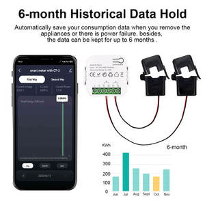 Contatore di Energia Intelligente Bidirezionale Tuya Zigbee WiFi su Guida DIN per Distribuzione Commerciale all'Ingrosso CE - Product Image 3