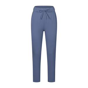 Pantalones recortados de pierna recta de secado rápido, pantalones de ejercicio de Yoga sueltos informales para mujeres con alta elasticidad y desnudez agradable a la piel - Product Image 2