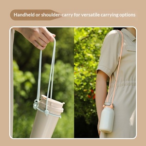 Nouvelle conception <span class=keywords><strong>d</strong></span>'usine : Anneau de suspension en silicone pour bouteille <span class=keywords><strong>d</strong></span>'eau, support de tasse, anneau de suspension pratique pour le transport de tasses - Product Image 4