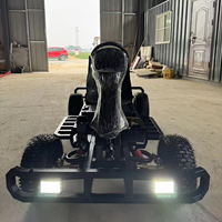 Kart électrique de course haute vitesse à deux places, avec suspension indépendante à ressorts et amortisseurs, rechargeable, pour tournois de sprint