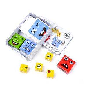 Giochi in Legno Montessori per <span class=keywords><strong>Bambini</strong></span>, Cubo Cambia-Faccia, Puzzle Educativo, <span class=keywords><strong>Gioco</strong></span> <span class=keywords><strong>da</strong></span> <span class=keywords><strong>Tavolo</strong></span> per Interazione Genitore-Figlio, Giocattolo per Bambine - Product Image 3