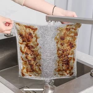 Paño de Limpieza de Bambú para Cocina, Toalla Absorbente para Lavar Platos, Paño de Limpieza Gris-Blanco - Product Image 5