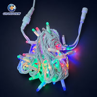 Guirlande lumineuse LED extérieure commerciale RGB robuste en caoutchouc avec indice de protection IP65 pour décorations de mariage, de fêtes et de Noël