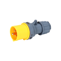 Connecteurs de Prises Électriques Industrielles Étanches HFE CEE IP44/IP67 3P/4P/5P 16A/32A 5 Sorties 110V/220V/380V en Cuivre et Nylon
