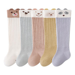 Chaussettes pour bébé Tiyo, doublées de polaire, épaisses, chaudes, en coton/fibre de bambou, respirantes, à motifs de dessins animés, longues, pour garçons et filles de 0,5 an - Product Image 5