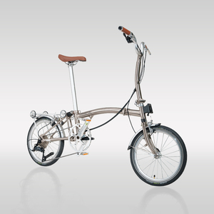 CRANSTON R9 Tri-folding Bike 16-inch 9-speed Electroplate Steel Frame <b>Light</b> Weight Foldable S Bar M BAR Folding R9 - Product Image 2