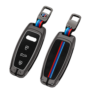 Étui de protection pour clé pliante en alliage de zinc pour <span class=keywords><strong>Audi</strong></span> C5 C6 R8 A1 A3 A4 A5 A6 A7 Q3 <span class=keywords><strong>Q5</strong></span> Q7 S6 B6 B7 B8 8P 8V 8L Tt Rs Rs3 S3 - Product Image 1