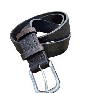 Ceintures en cuir de vachette pour hommes, style fête, accessoires de mode, personnalisables OEM ODM, durables, faites à la main, avec boucle en acier, étanches, motif tête de mort - Product Image 4