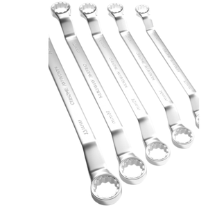 Clé à douille à double extrémité, clé à anneau à 12 points, acier au carbone chromé, outil manuel, réparation automobile/machinerie - Product Image 2