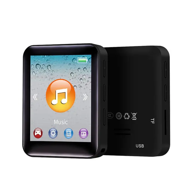 Reproductor de vídeo y audio MP4 con pantalla TFT de 1,8 pulgadas, reproductor de mp3 con clip, compatible con tarjeta TF externa de 64GB, tarjeta externa, Walkman MP4