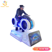 9D VR emballant la voiture de course de mouvement d'intérieur/extérieur et le simulateur de moto avec le métal et les matières plastiques ont employé la bonne condition