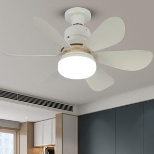 Wholesale Plastic Dimmable 3-Speed CRI 80 Warm White Led <b>Ceiling</b> Fan <b>Light</b> <b>Remote</b> <b>Control</b> Rotating Head No Noise for Bedroom - Product Image 2