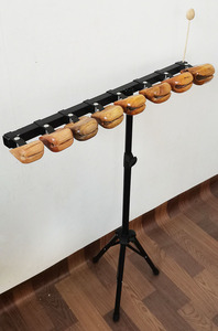Ensembles de poissonnets en bois en gros avec support et maillet pour jeu musical, instrument de percussion pour l'éveil musical - Product Image 5