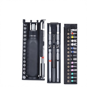 Multipurpose Ratcheting <b>Screwdriver</b> Set 28 In 1 Interchangeable Bit Plastic Handle Matte Finish Diy Tool Kit - Product Image 2