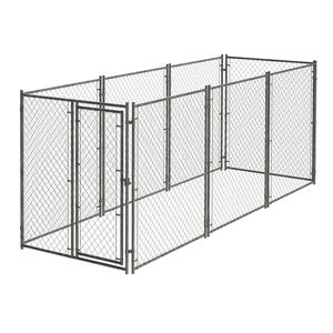 Galvanisé Bon marché 10x10x6 Maillon de chaîne extérieur très résistant Grand chenil pour chien Panneau de maison <span class=keywords><strong>Cage</strong></span> métallique - Product Image 5