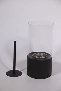 Poêle à bioéthanol moderne miniature ronde en acier avec revêtement en poudre, <span class=keywords><strong>lampe</strong></span> de table <span class=keywords><strong>pour</strong></span> une utilisation intérieure/extérieure, cadeau - Product Image 4