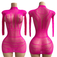 ELITES Vente en gros Personnalisé Meilleure vente Tissu résille élastique noir extensible pour tenues de danse exotique