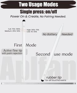 Stylo <span class=keywords><strong>Apple</strong></span> 2 en 1 actif et capacitif, charge rapide pour <span class=keywords><strong>iPad</strong></span> <span class=keywords><strong>Apple</strong></span> 10e/11e génération / Pro 11/12.9'' / Air 3/4/5/6/7 mini 5/6 - Product Image 2