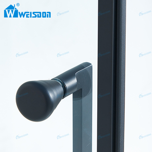 Charnière de haute qualité noir mat 304 acier inoxydable verre trempé salle de bain porte de douche encadrée - Product Image 3