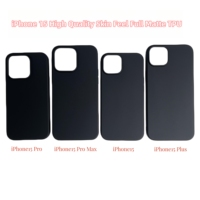 Coque vierge en TPU souple noir mat de haute qualité utilisée pour le cuir complet personnalisé pour iPhone 15 14 13 12 Pro max coque de téléphone portable