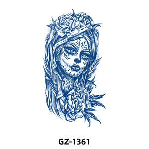 Autocollants de <span class=keywords><strong>tatouage</strong></span> semi-permanents aux herbes 2026 – Grands motifs Lion, Dragon, Phénix, Floral, Cœur, Bracelet – Tatouages imperméables pour l'art corporel - Product Image 3