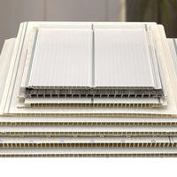 Paneles de Techo de PVC con Acabado de Madera Laminada para Decoración de Estilo Natural, Paneles de Pared y Techo de PVC Duraderos para Villas
