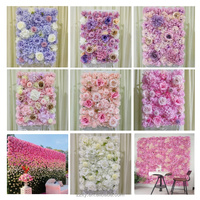 Großhandel Handgefertigte Realistische Weiche Seiden-Kunstblumenwand Hortensie Gänseblümchen Rose für Muttertag Weihnachten Neujahr