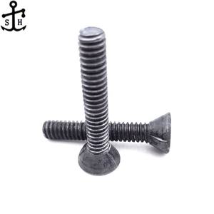 מפעל מותאם אישית ASME B18.9 <span class=keywords><strong>SAE</strong></span> J429 בורג מחרשה עגול ראש שטוח דרגה 2 5 8 פלדת פחמן מפתח שחור נעילת בורג ואום - Product Image 5