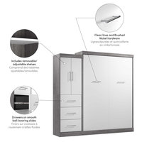 Direct usine Mobilier moderne de chambre à coucher avec rangement personnalisé lit Queen King Twin Lit escamotable et escamotable