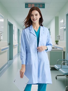 Camici da laboratorio bianchi di fascia alta abbigliamento da lavoro per medici ospedalieri - Product Image 5