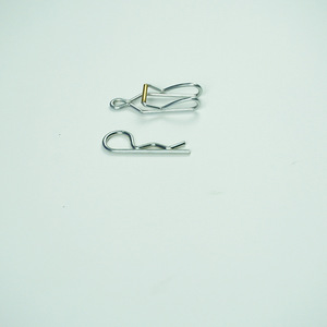 Chaîne de montre de poche, boucle à fourche en fil métallique, ressort spiralé, accessoire de quincaillerie pour bijoux DIY, fermoir - Product Image 1