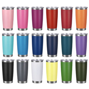 Gobelet isotherme en acier inoxydable avec logo personnalisé, 20oz 30oz, pour bière, café et boissons, vente en gros et en vrac - Product Image 2