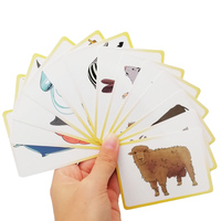 Cartes éducatives effaçables à sec personnalisées et écologiques pour enfants, pour l'apprentissage de l'alphabet ABC