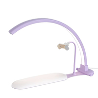 Lampe à ongles LED polyvalente 36W en métal en forme de croissant avec repose-main pour manucure et salon de beauté - Nouveauté 2026 - Vente en gros
